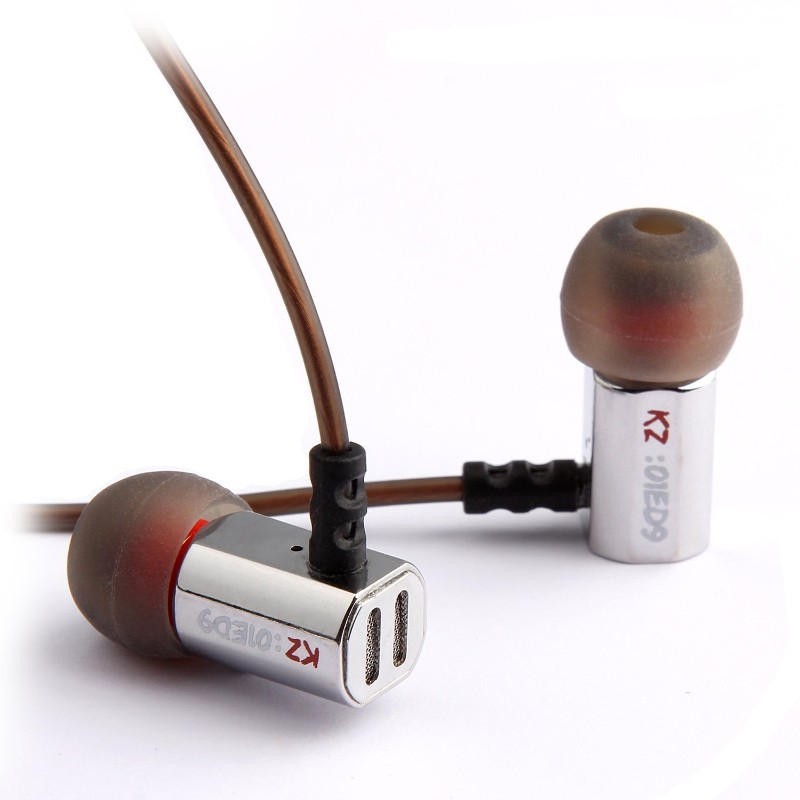 Auriculares KZ ED9 Hi-Fi Prata com Microfone - Item1