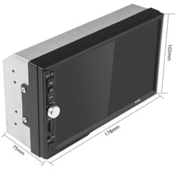 Autoradio 2 DIN Reako 7 7012B trasera
