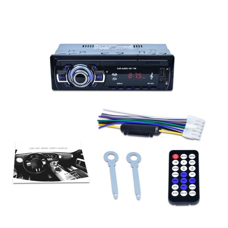 Autoradio Bluetooth RK-522 - Reproductor MP3, Puerto USB, Ranura SD, Emisora FM, Mando a distancia, AUX 3.5 mm - Ítem7