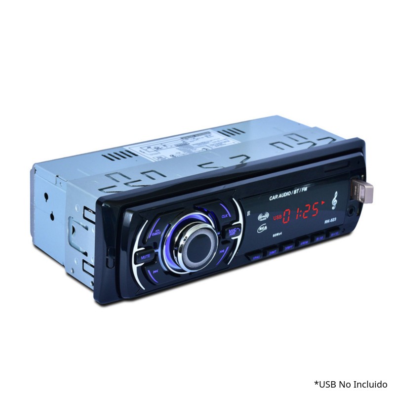 Autoradio Bluetooth RK-523 - Bluetooth, AUX 3.5 mm, reproducción MP3, puerto USB, ranura SD, mando a distancia - Ítem4
