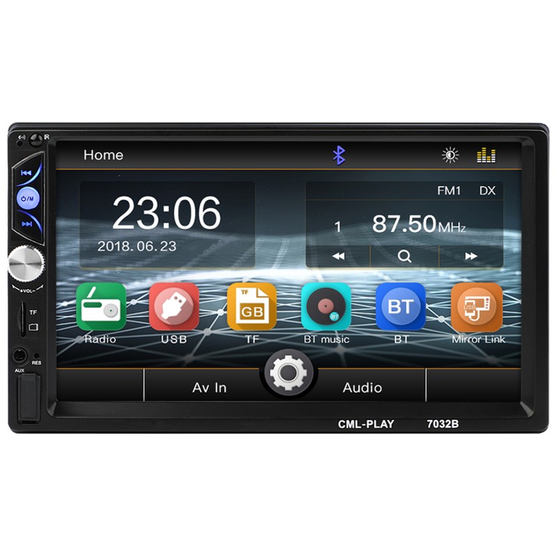 Autoradio 2 DIN CL-7032B 7 Bluetooth / Mirror Link / USB / Micro SD / AUX - Ítem