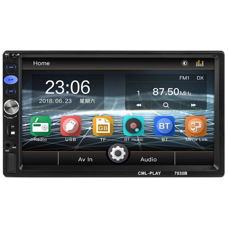 Autoradio 2 DIN CL-7038B 7 Bluetooth / Mirror Link / USB / Micro SD / AUX - Ítem