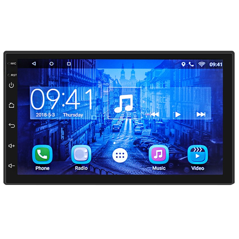 Autorádio 2 DIN CL-7200C 7 Android 8.1 / 1GB RAM / 16GB ROM / Wi-Fi / Bluetooth / Mirror Link / GPS - Item