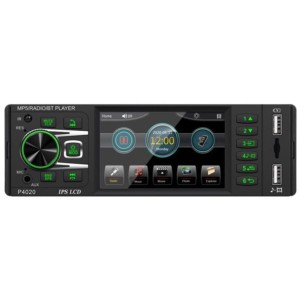 Auto-rádio DIN 1 P4020 IPS 3.8 Cor | Bluetooth | USB | SD | AUX