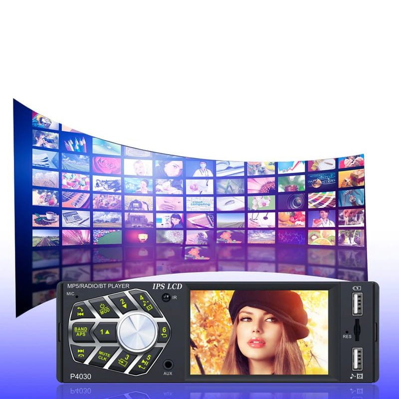Autoradio DIN 1 P4030 IPS 3,8 a color | Bluetooth | USB | SD | AUX - Ítem10