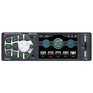Autoradio DIN 1 P4032 IPS 3.8 couleur | Bluetooth | USB | SD | AUX