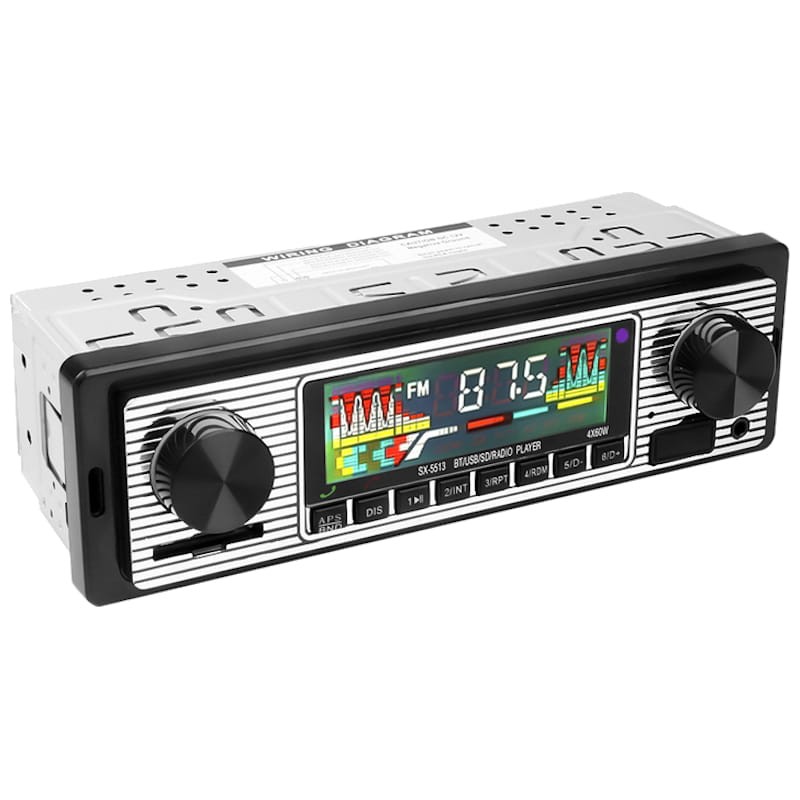 Autoradio Estilo Clásico SX-5513 Bluetooth USB MP3 AUX - Ítem2