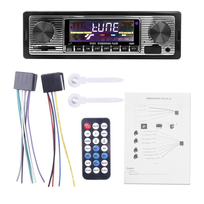 Autoradio Estilo Clássico SX-5513 Bluetooth USB MP3 AUX - Item8