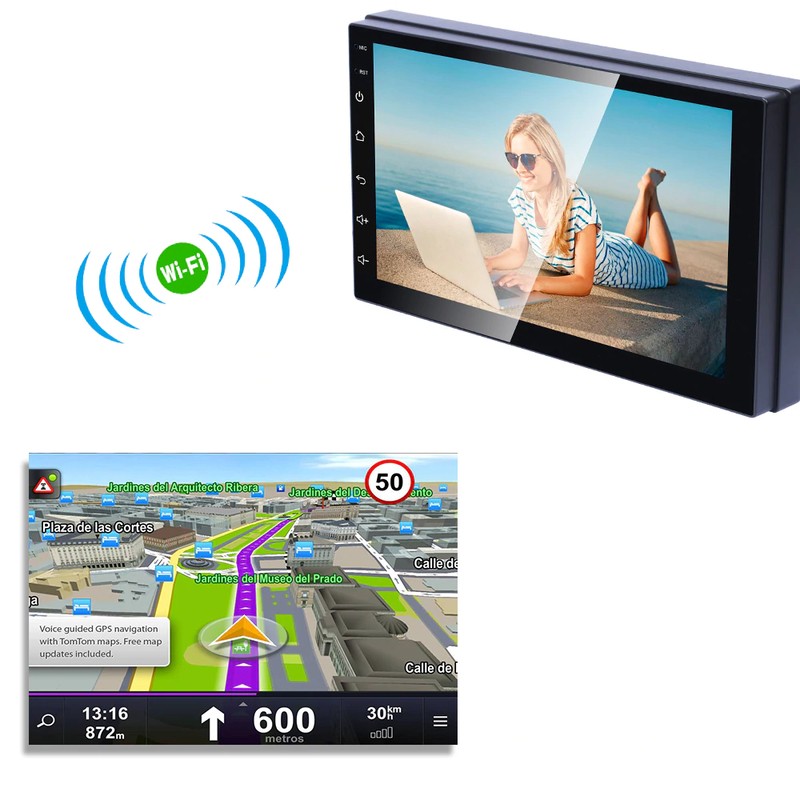 Autoradio 2 DIN RK-A708 7 Bluetooth / Mirror Link / USB / Micro SD / Control Remoto - Ítem3