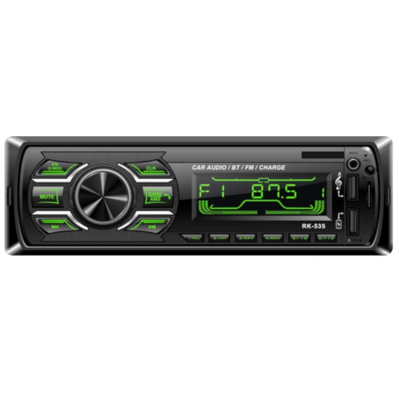 Autoradio RK-535 LCD 7 couleur | Bluetooth | USB | SD | AUX | SWC