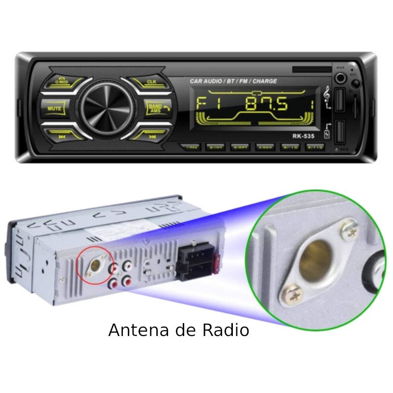 Autorádio RK-535 LCD 7 a cores - Item6