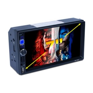 Autoradio 2 DIN RK-7159G - Color negro - Mando Control - Bluetooth - Mirror Link - Radio FM/AM/RDS - Reproducción Local Multimedia - Navegación GPS Multilenguaje - Pantalla Táctil 800 x 480 - Máxima Resolución Vídeo 1080P 