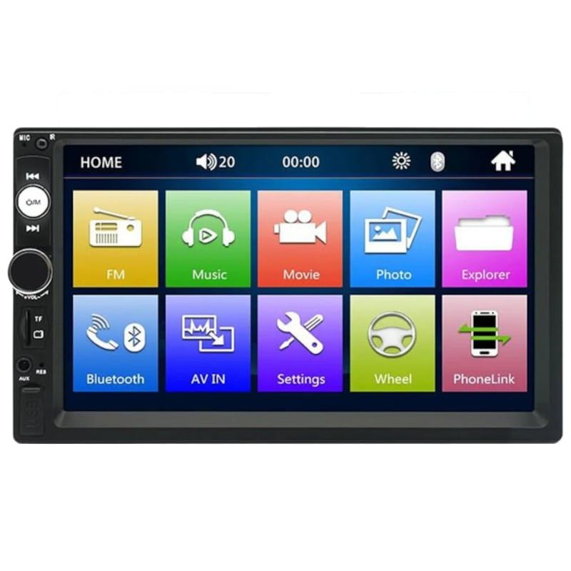 Auto-rádio 2 DIN SWM S-07A 2GB/32GB USB/Carplay/Android/Preto - Item