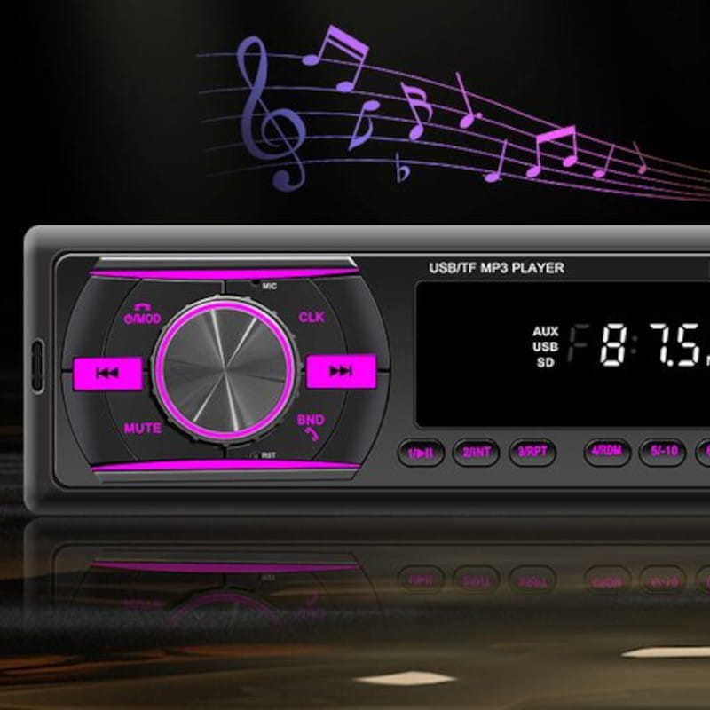 Auto-rádio 1DIN SWM D3106 Bluetooth Preto - Item1