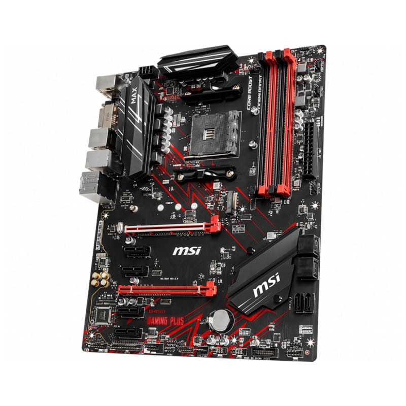 MSI B450 GAMING PLUS MAX AMD Socket AM4 64GB ATX Noir, Rouge - Carte mère - Ítem2