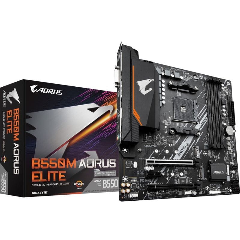 Gigabyte B550M AORUS ELITE AMD Zócalo AM4 128GB Micro ATX Negro - Placa base - Ítem