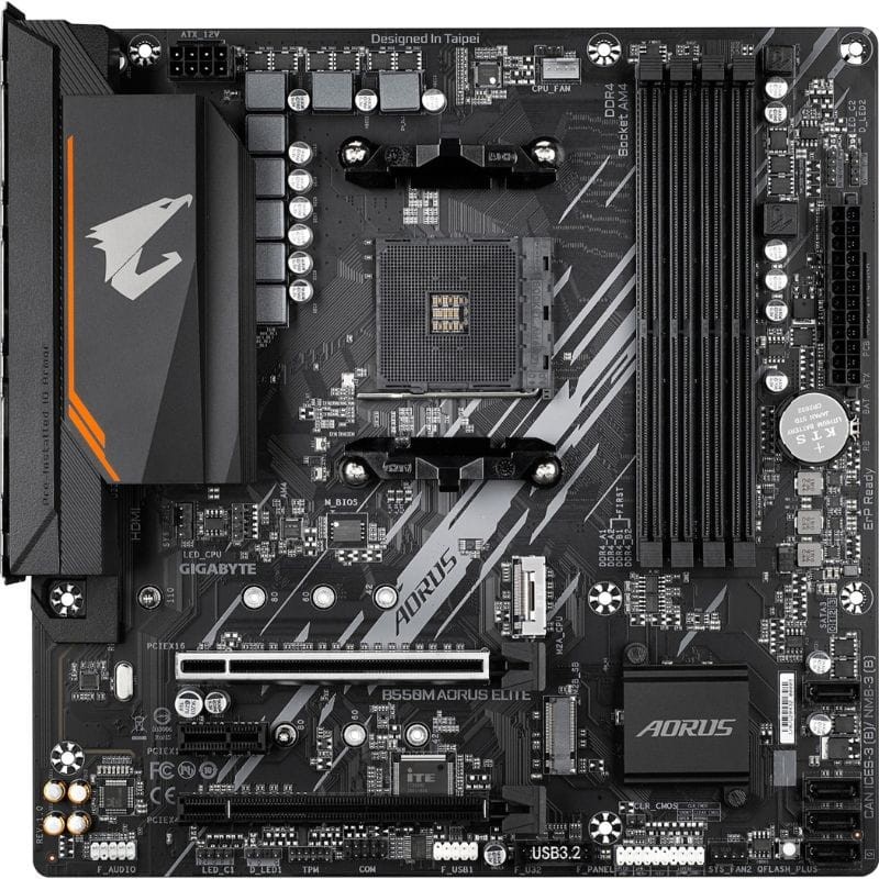 Gigabyte B550M AORUS ELITE AMD Zócalo AM4 128GB Micro ATX Negro - Placa base - Ítem1