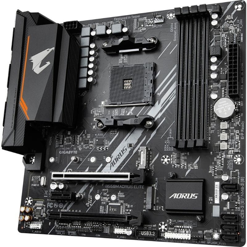 Gigabyte B550M AORUS ELITE AMD Zócalo AM4 128GB Micro ATX Negro - Placa base - Ítem2