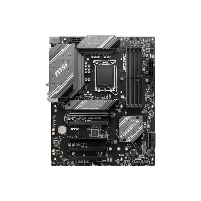 MSI B760 GAMING PLUS WIFI Intel LGA 1700 192GB ATX Negro - Placa base - Ítem1