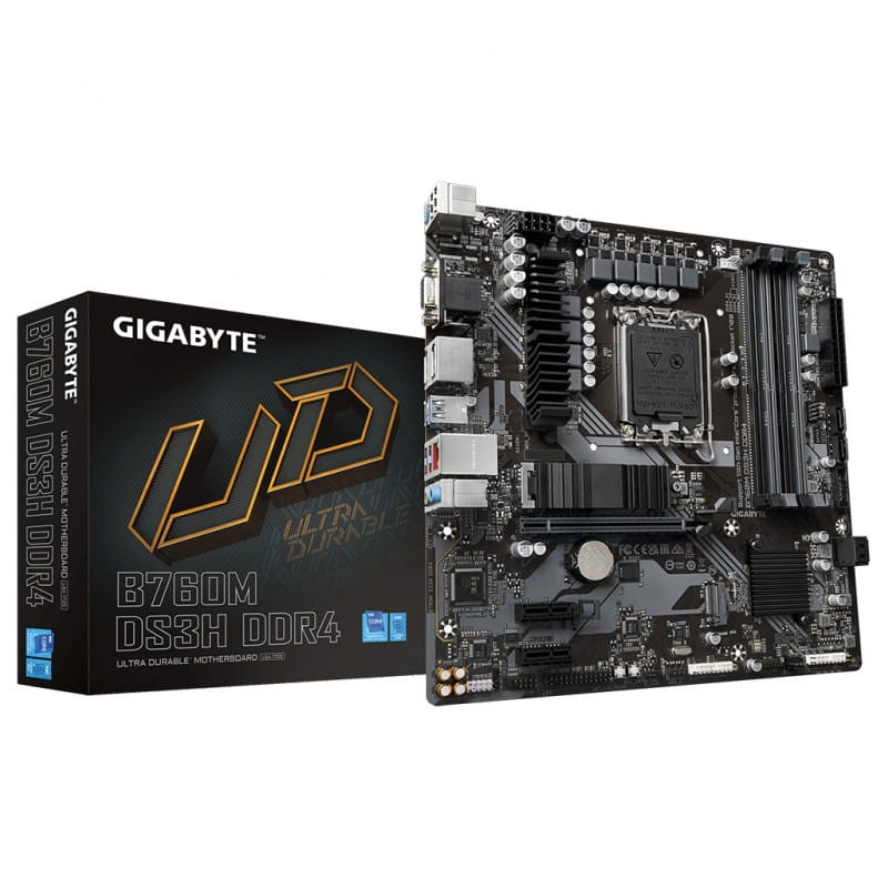 Gigabyte B760M DS3H DDR4 LGA 1700 micro ATX Ethernet 2.5 Gigabit – Placa Base - Ítem