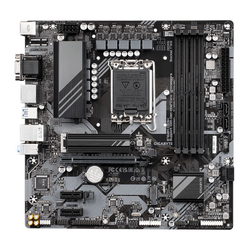 Gigabyte B760M DS3H LGA 1700 micro ATX USB tipo A y USB Tipo C – Placa Base - Ítem1