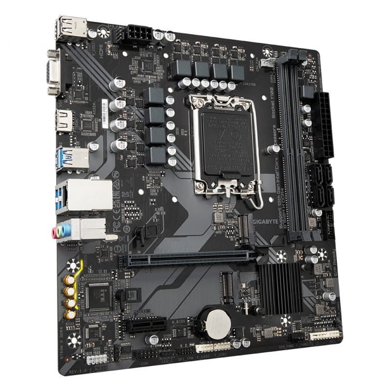 Gigabyte B760M H DDR4 (rev. 1.0) LGA 1700 micro ATX Gigabit Ethernet - Carte mère - Ítem3