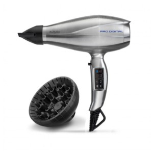 Secador de cabelo BaByliss Pro Digital 2200W Cinzento