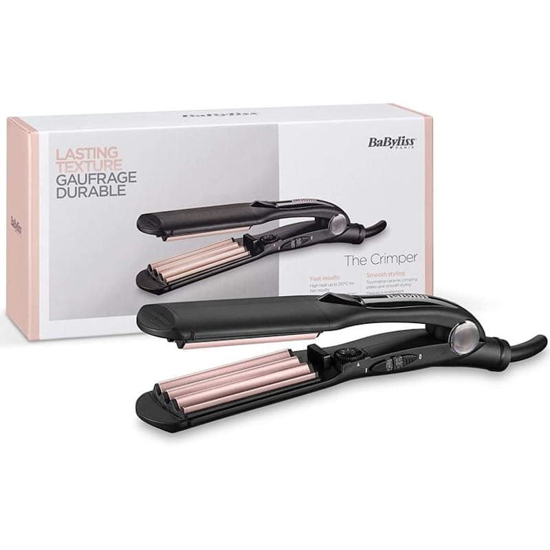 BaByliss The Crimper Plancha de pelo  Negro/Rosa Caja