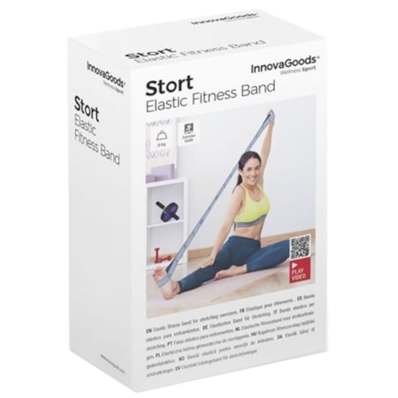 Bande de Fitness Élastique avec Guide d'Exercice Stort InnovaGoods 15kg - Ítem3