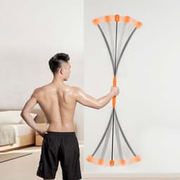 trabajo de espalda con la Barra Flexible Xiaomi FED Flexi Bar Naranja