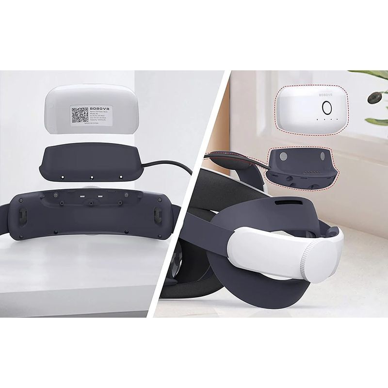 Base de Charge BOBOVR Plus pour Batterie M1/M2 Plus + Batterie B2 Blanc - Accessoires Lunettes VR - Ítem2