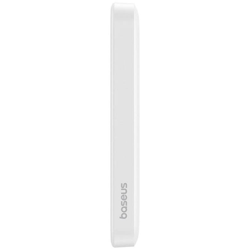 Power Bank Mini 5000mAh Baseus Compatível com MagSafe Branco - Carregamento Rápido 20W e Cabo Tipo C Incluído - Item1