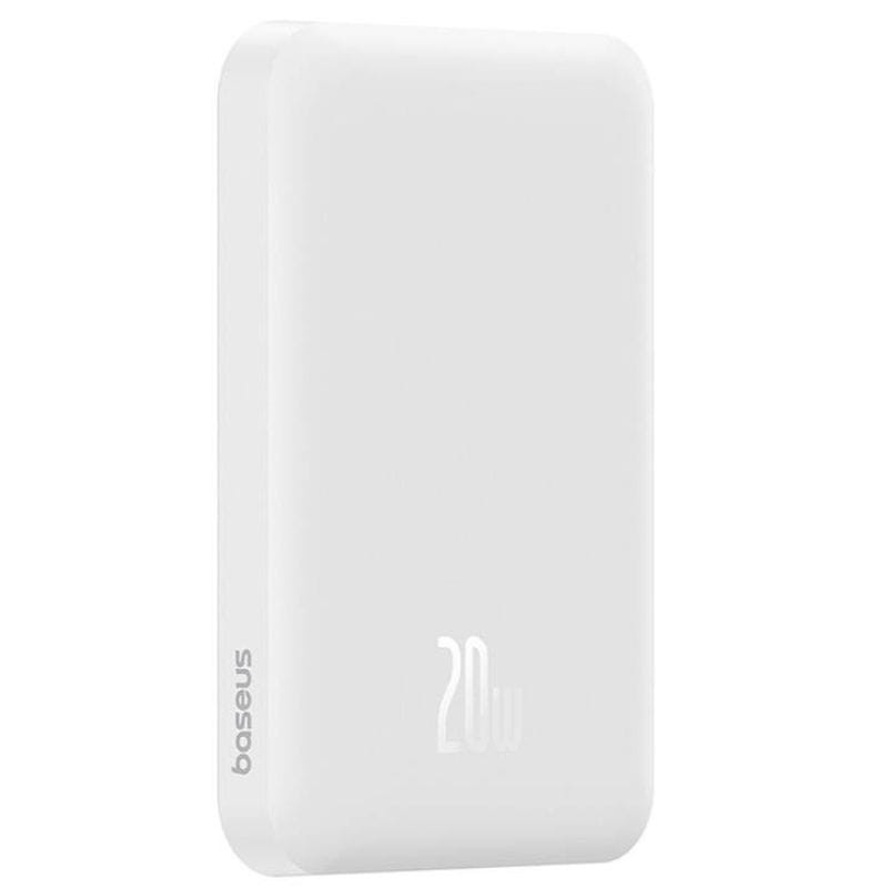 Power Bank Mini 5000mAh Baseus Compatível com MagSafe Branco - Carregamento Rápido 20W e Cabo Tipo C Incluído - Item2