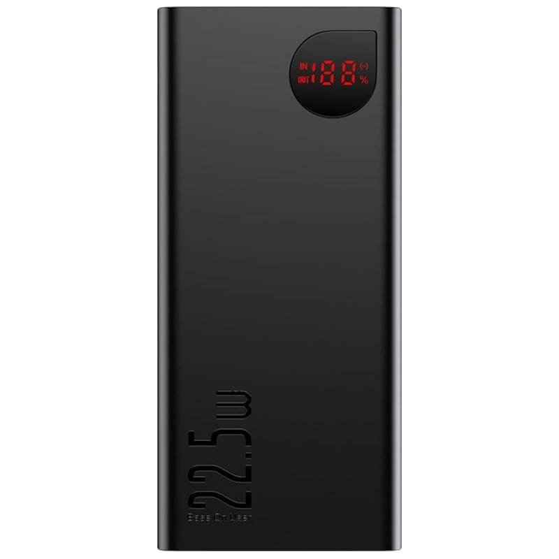 Baseus Adaman PowerBank 20000mAh 22.5W avec Écran Noir