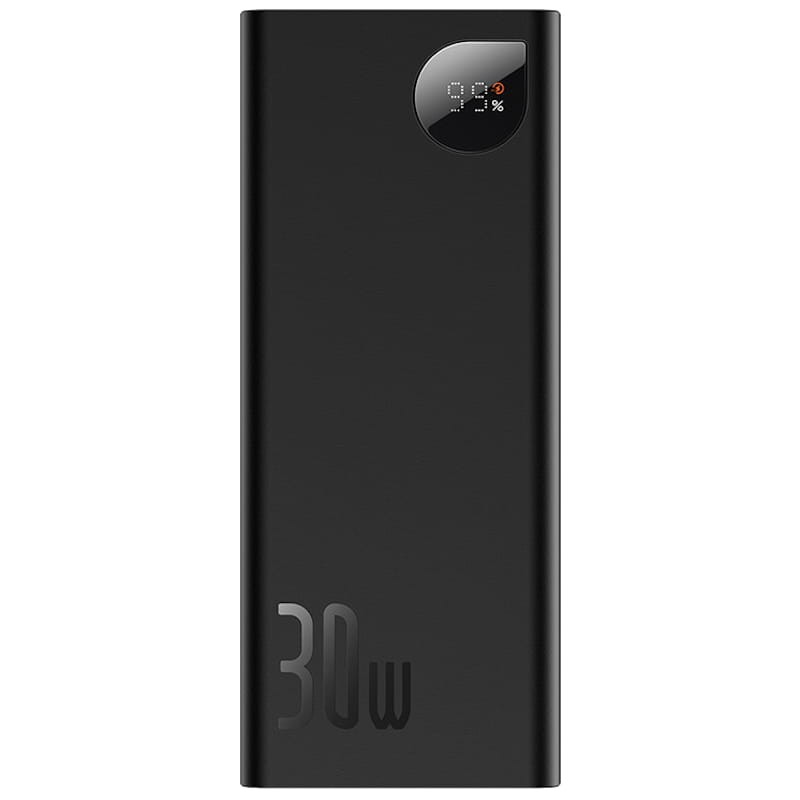 Baseus Adaman PowerBank 20000mAh 30W avec Écran Noir