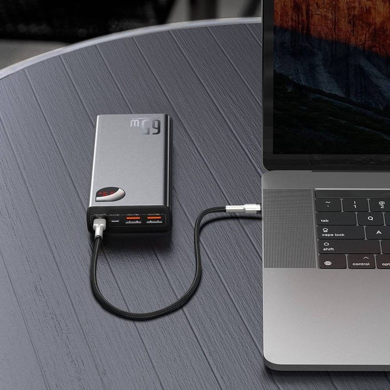 Baseus Adaman PowerBank 20000mAh 65W con Pantalla Negro - Powerbank - Ítem6