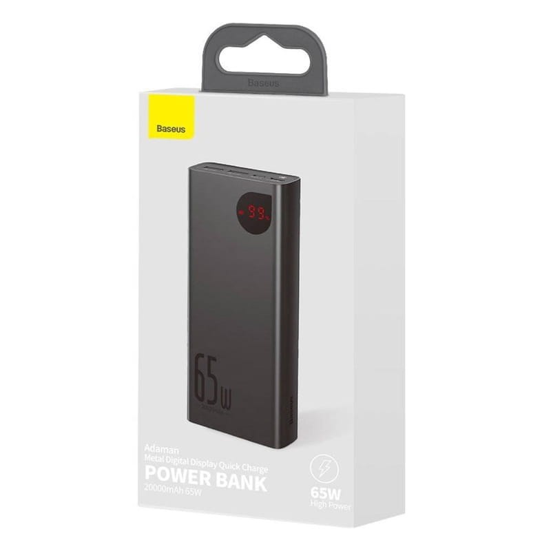 Baseus Adaman PowerBank 20000mAh 65W con Pantalla Negro - Powerbank - Ítem7