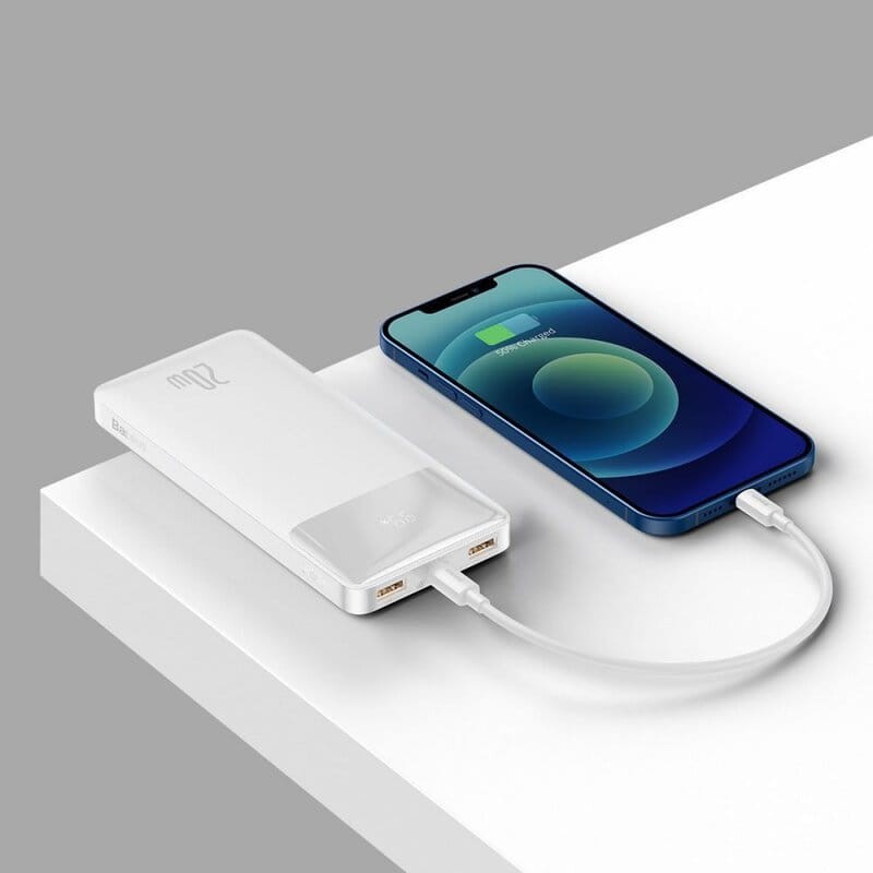 Baseus Bipow PowerBank 10000mAh 20W Blanco - Powerbank - Ítem5