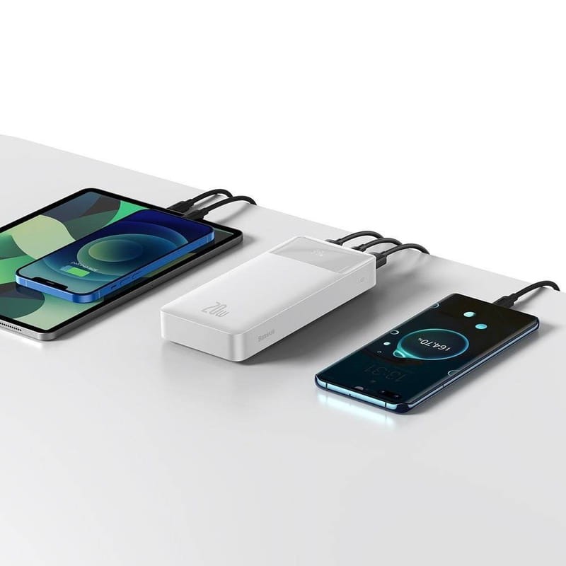 Baseus Bipow PowerBank 20000mAh 20W Blanc - Powerbank - Ítem4