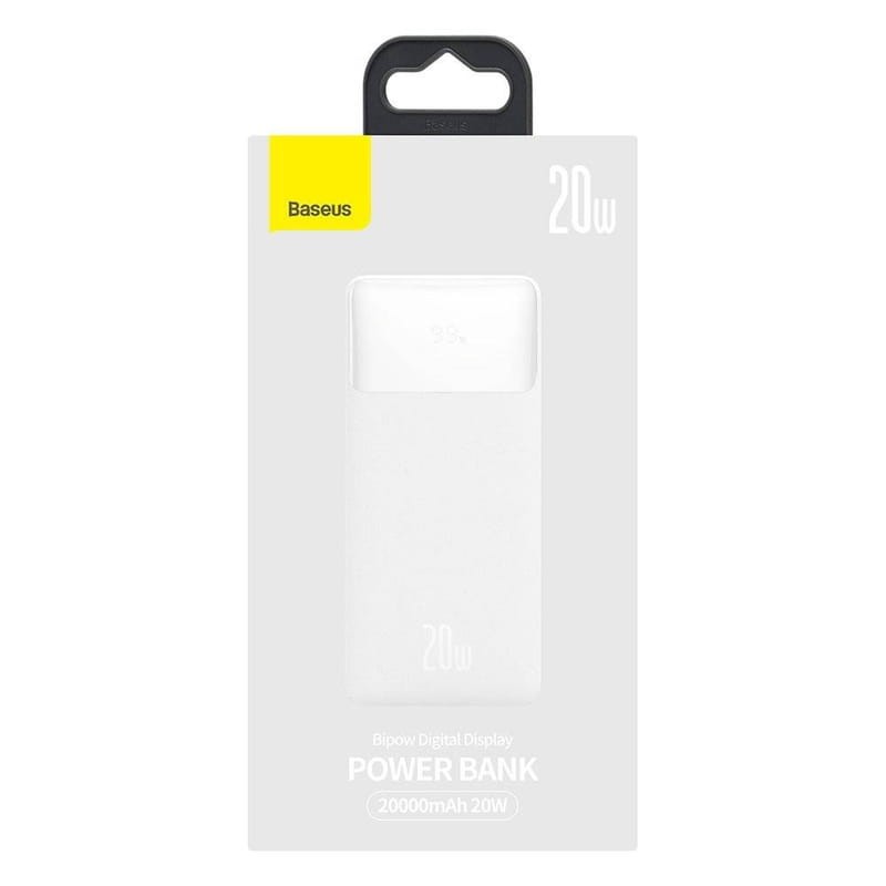 Baseus Bipow PowerBank 20000mAh 20W Blanc - Powerbank - Ítem5