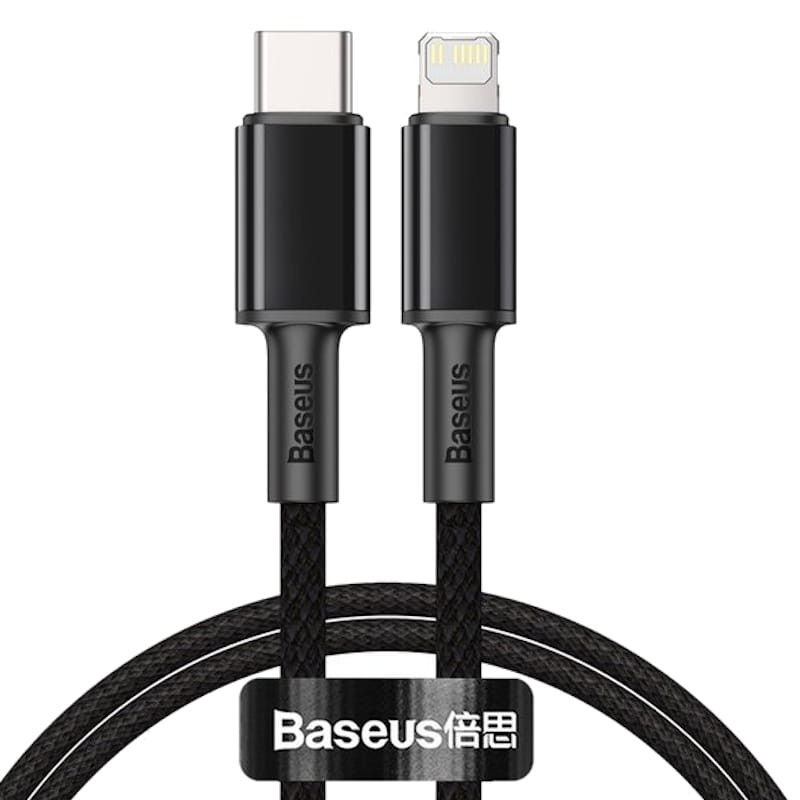 Baseus Câble Tressé USB Type C vers Lightning Apple 20W 1m Noir - Ítem