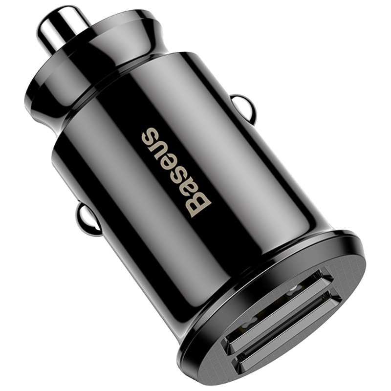 Baseus Chargeur de Voiture Dual USB 3.1A Small Rice Grain Noir - Ítem2