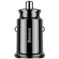 Baseus Dual USB 3.1A Small Rice Grain Car Charger Black - Item