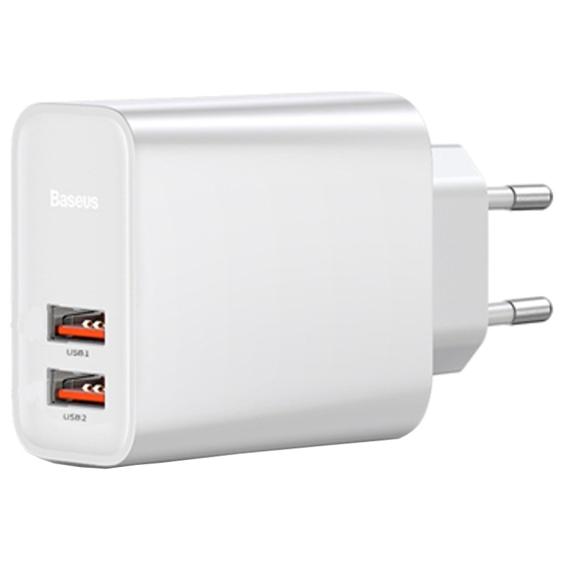 Baseus Cargador Dual USB Quick Charge 3.0 30W