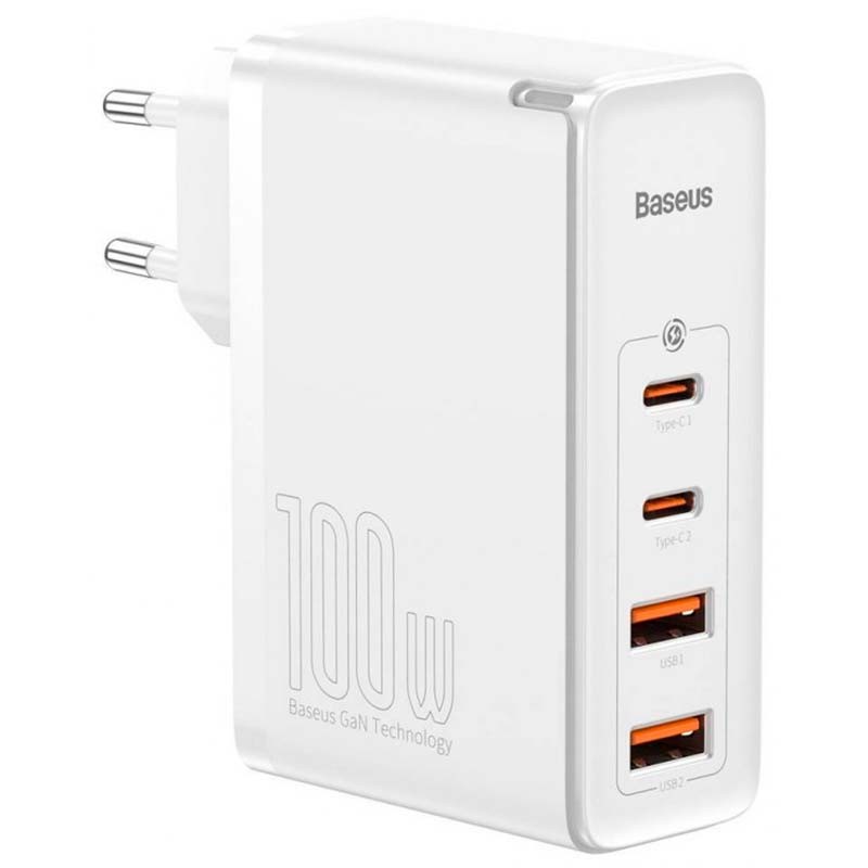 Baseus Cargador GaN2 Pro 100W 2xUSB-C+2xUSB Blanco - Ítem
