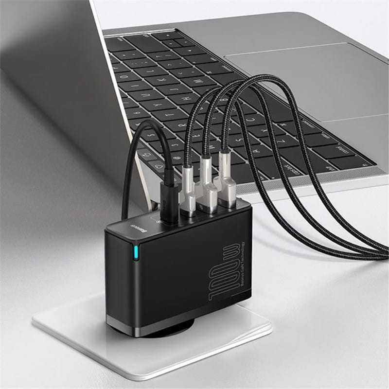 Baseus Carregador GaN2 Pro 100W 2xUSB-C+2xUSB - Item3