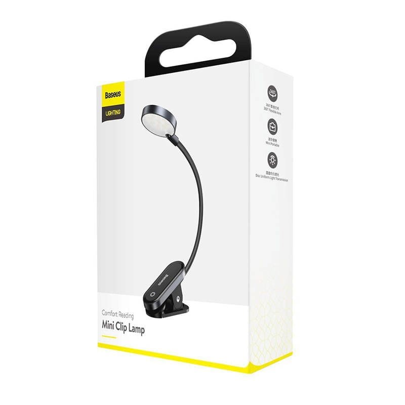 Baseus DGRAD-0G Mini Clip Negro - Lámpara de lectura - Ítem3