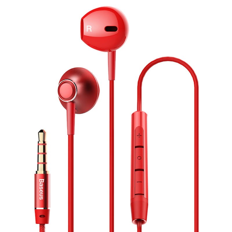 Baseus Encok H06 Fones de ouvido intra-auriculares Vermelho - Item