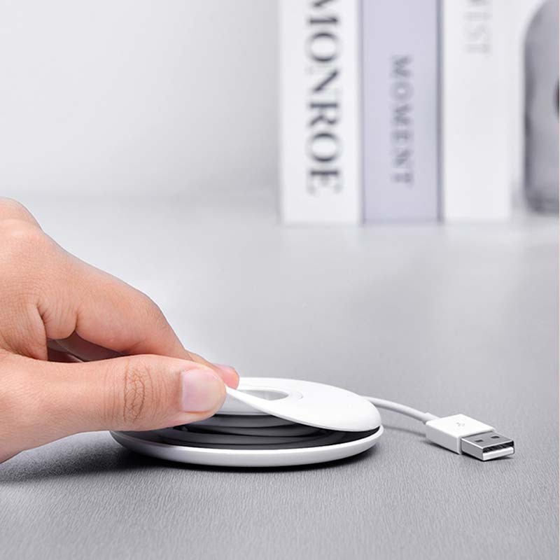 Baseus Enrouleur + Support pour Chargeur Apple Watch Blanc - Ítem3