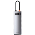 Baseus Hub Metal Gleam 8 en 1 Type-C 3x USB 3.0 PD HDMI RJ45 SD Lecteur de Carte MicroSD - Ítem